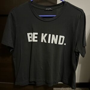 Zutter Black 'Be Kind' Women's Crop Top